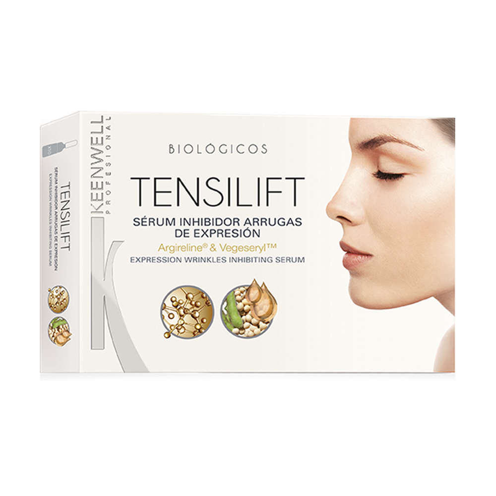 Сироватка для обличчя Keenwell Biologicos Tensilift Wrinkle Inhibitine Serum від мімічних зморшок, 10*3 мл